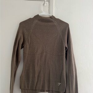 Gymshark Brown Turtleneck Sweater